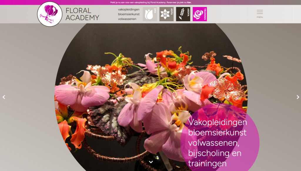 Website Floral Academy