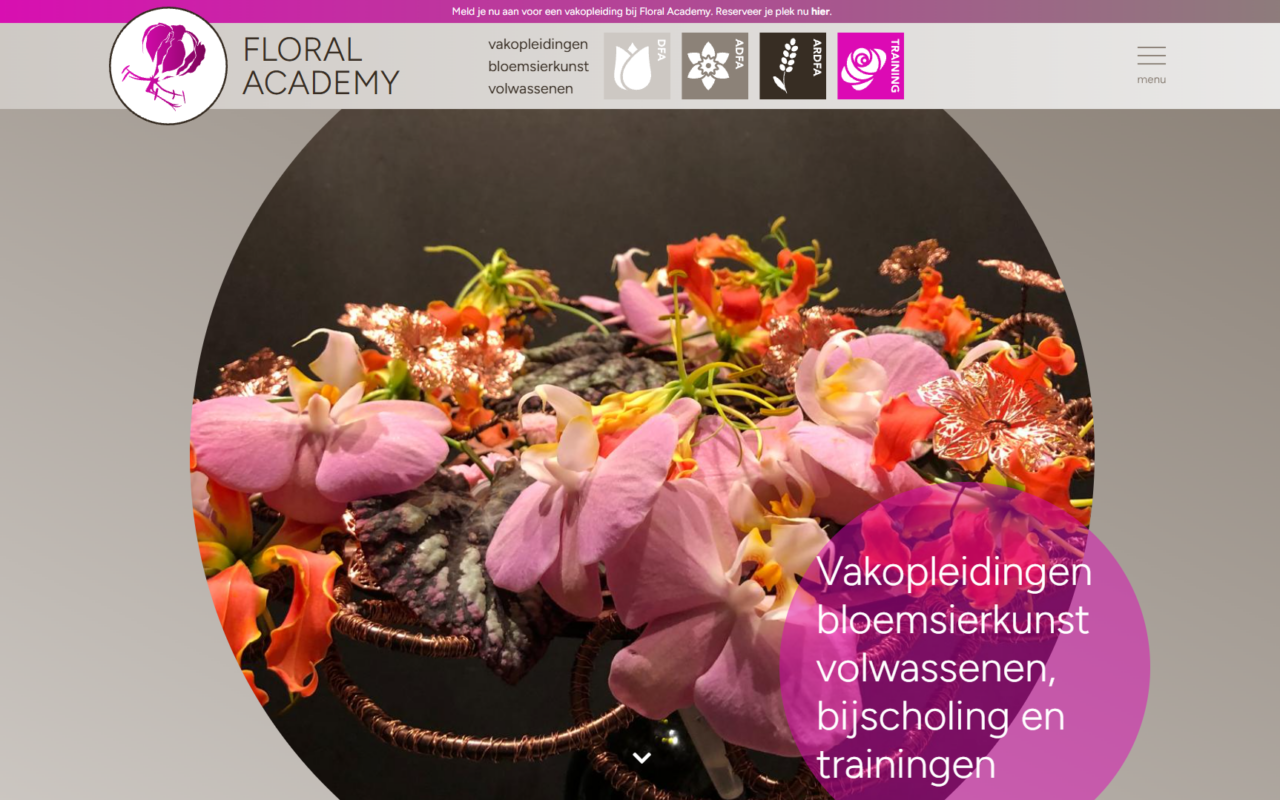 Website Floral Academy