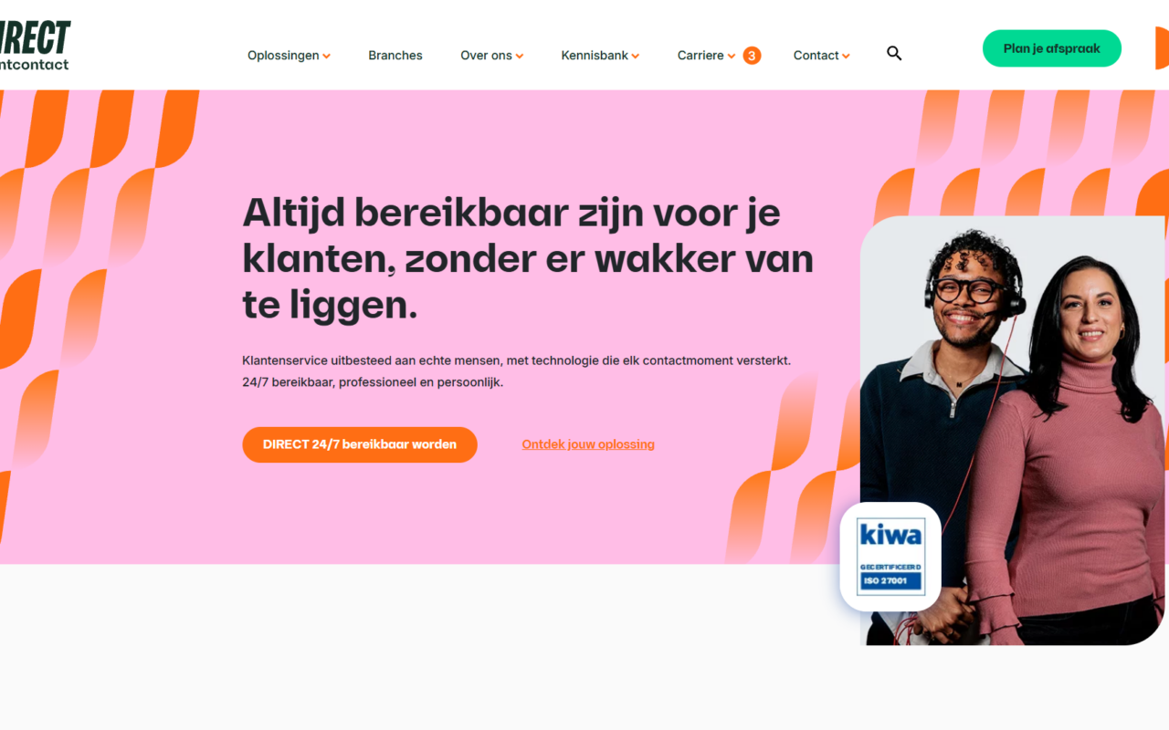 Website DIRECT Klantcontact