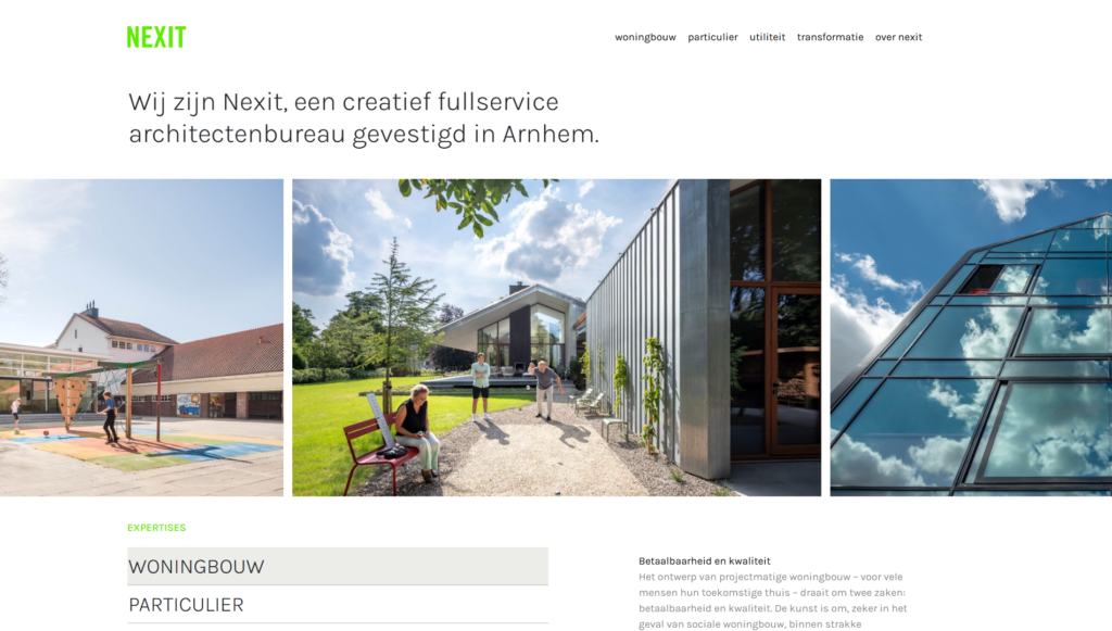 Ontwerp van Nexit Architecten