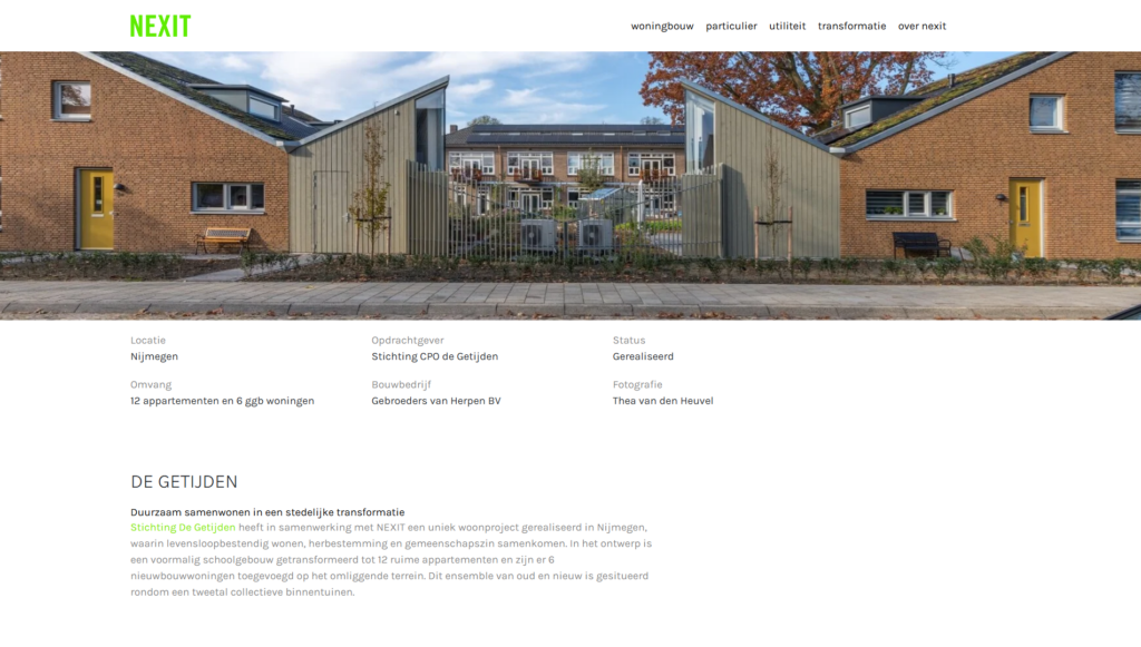 Het project
